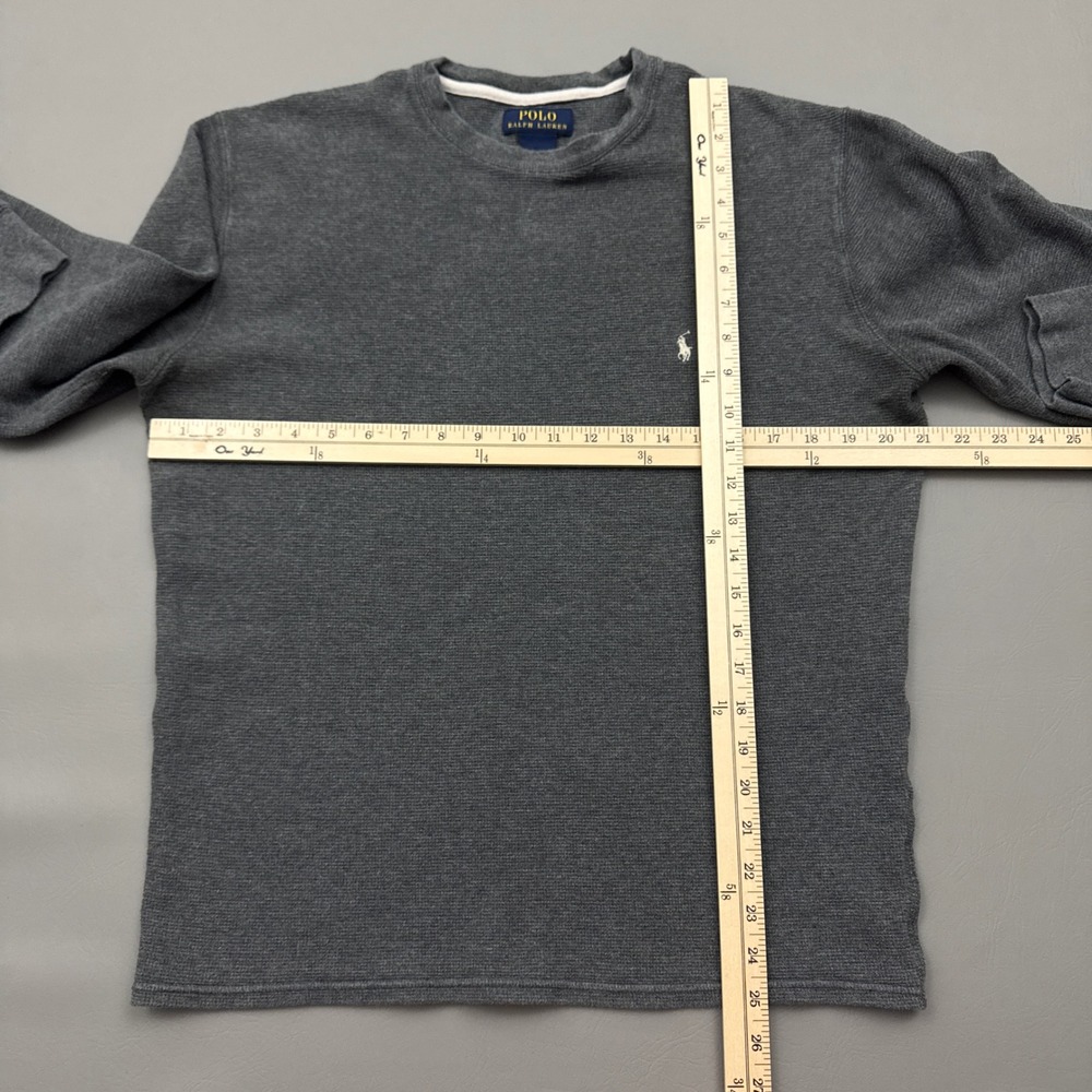 Polo Ralph Lauren Waffle Knit Thermal Shirt Preppy Pony XL - Picture 3 of 5